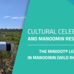 Graphic image showing the miniDOT® logger in the Great Lakes’ coastal wetlands. The graphic is an image on the left side and on the right side there is text that reads, "Search Query What are you looking for? Cultural Celebration and Manoomin Restoration: The miniDOT® Logger in Manoomin (Wild Rice) Waters."