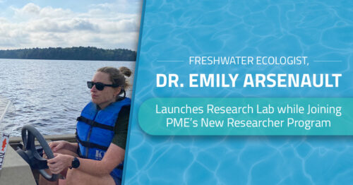 dr emily arsenault in boat on water
