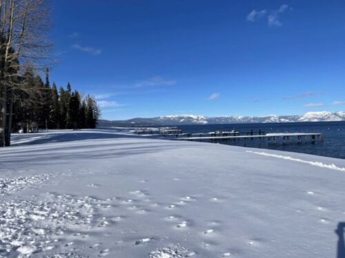 The Western Shore covered in snow.