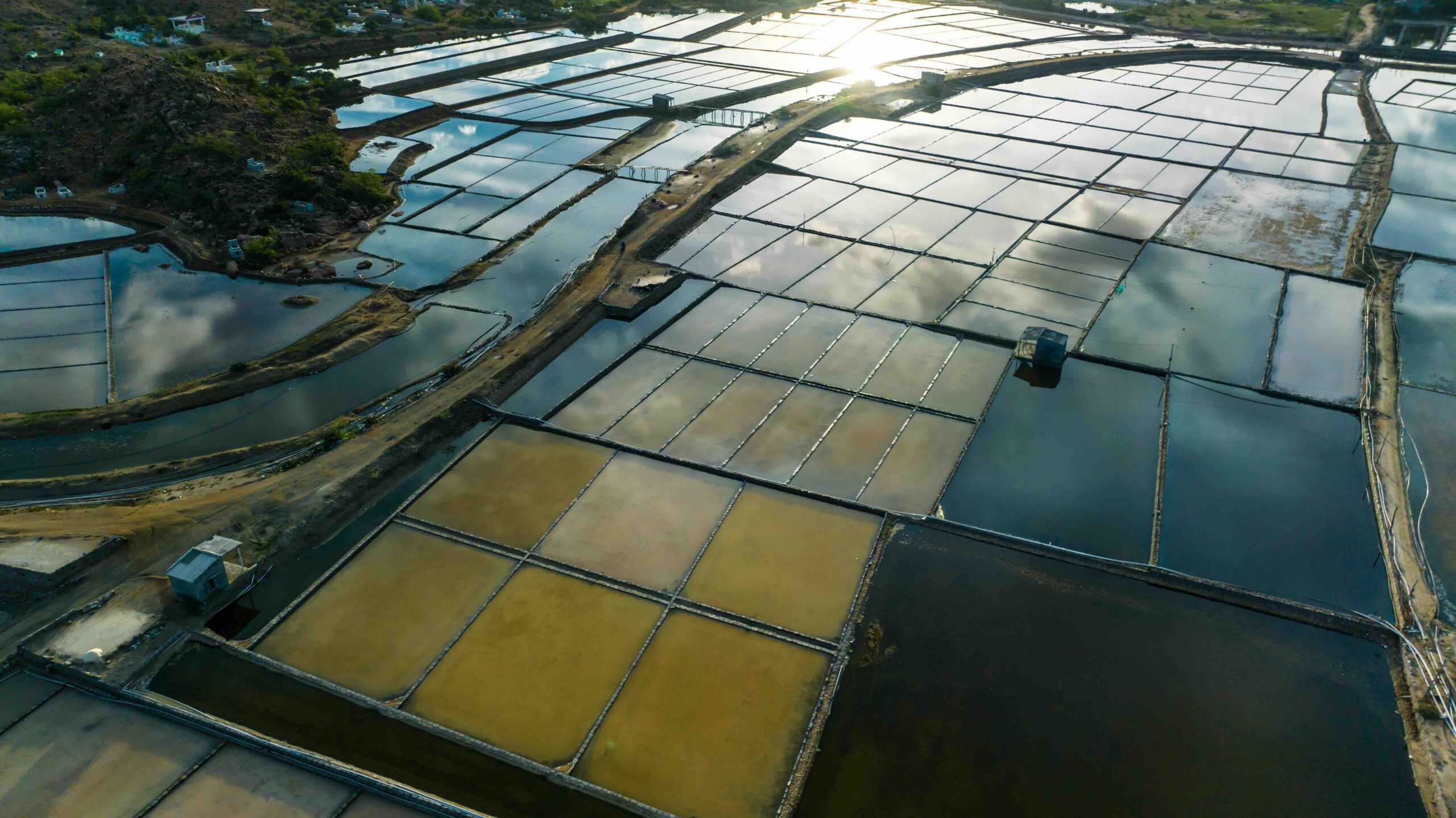 aquaculture aerial view
